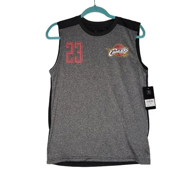 Unk | Shirts & Tops | Lebron James Cleveland Cavaliers Nba Jersey Shirt 23  Sleeveless Grey Boys Sz Xl | Poshmark